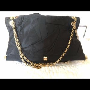 Stella McCartney Satin Evening Clutch w/Chain